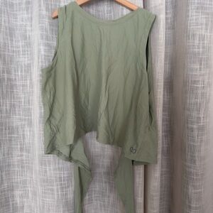 Sleeveless Green Top